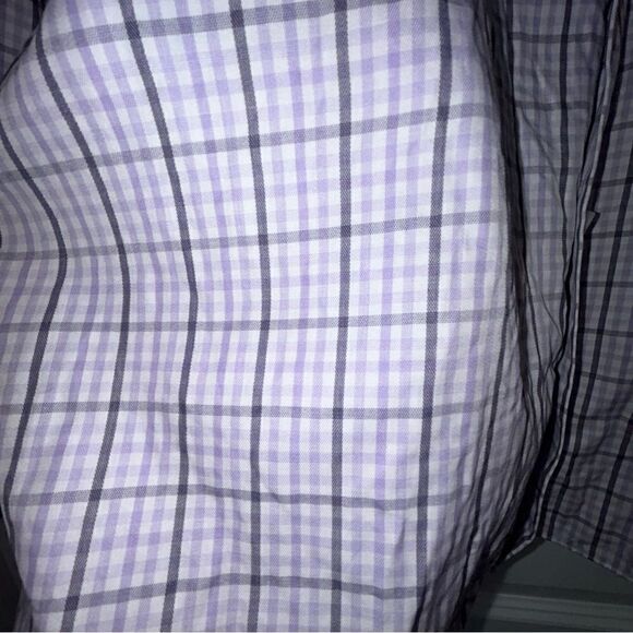 Ermenegildo Zegna Plaid Print Button Front Long Dress Shirt - Picture 7 of 8